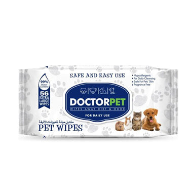 Pet Wipes 56 Pcs
